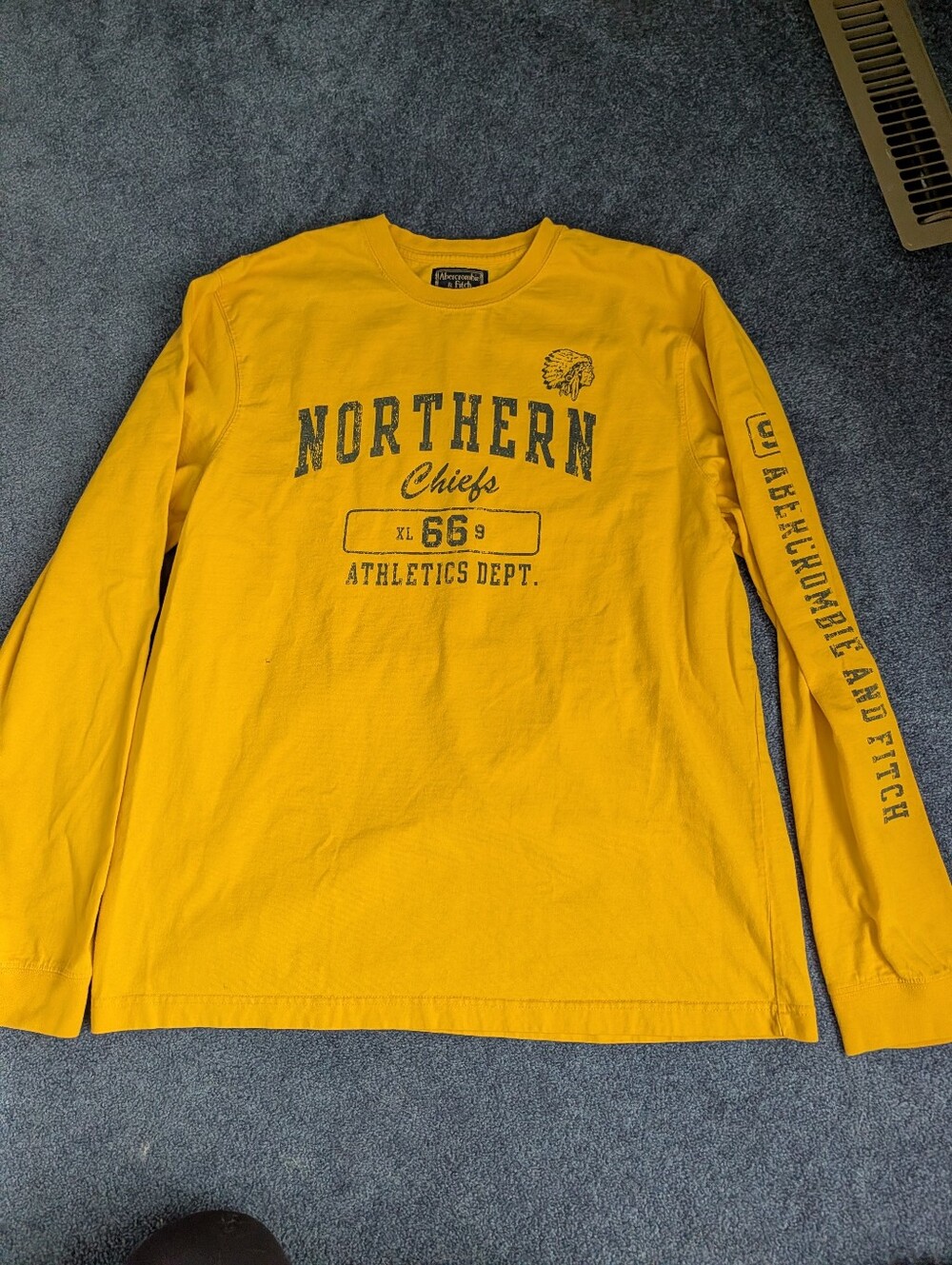 Vintage Y2K 2000s 90s Heritage Tag Abercrombie And Fitch Long Sleeve Muscle Tee